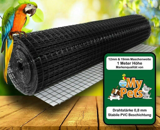 Volierendraht Schwarz Drahtgitter Drahtzaun Maschendraht Zaun