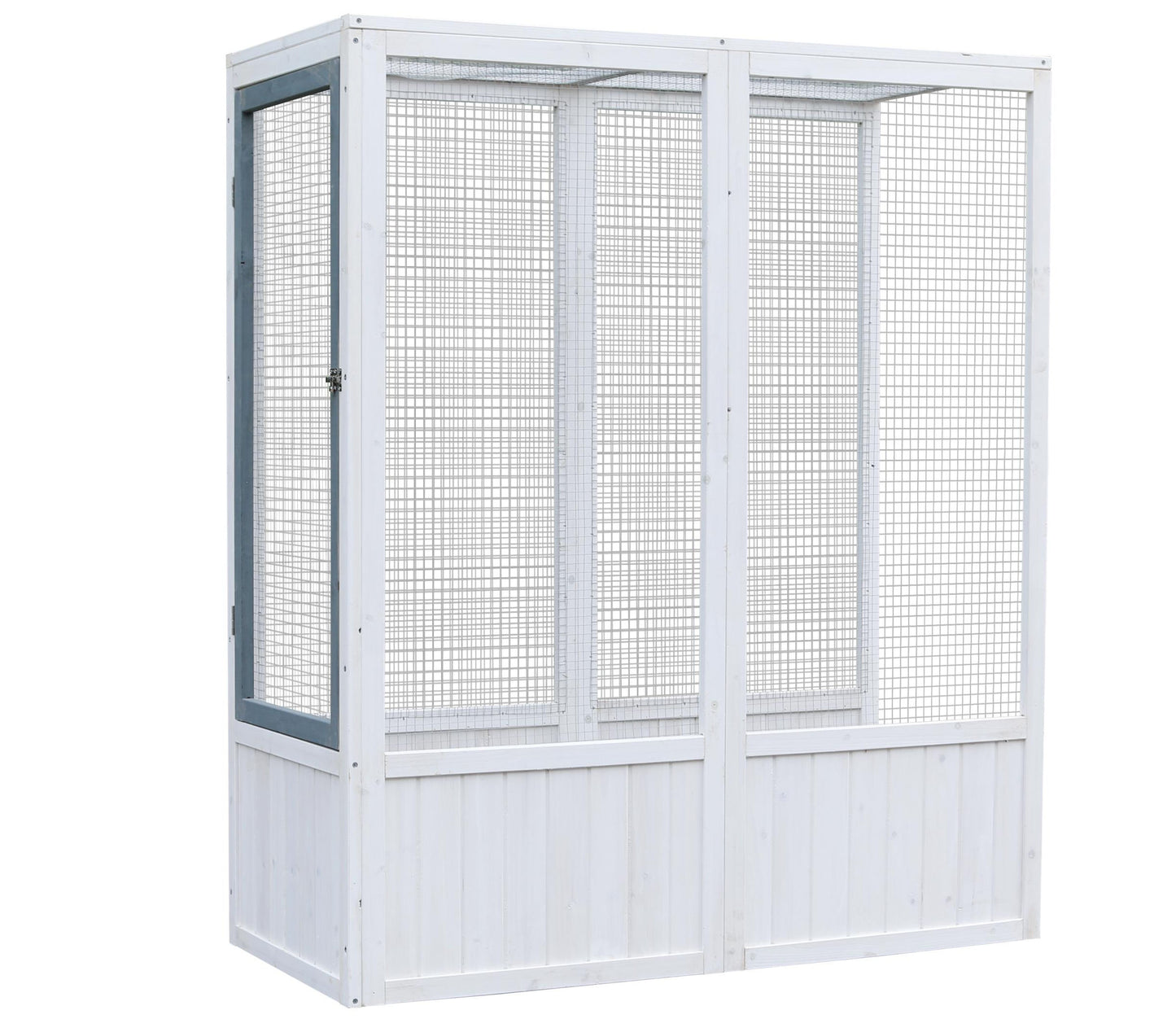MyPets® Vogelvoliere XXL optional mit Auslauf Voliere Vogelhaus Käfig Holz Vogel