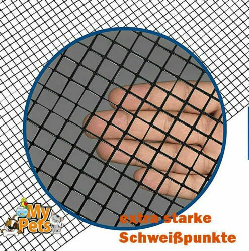 Volierendraht Schwarz Drahtgitter Drahtzaun Maschendraht Zaun