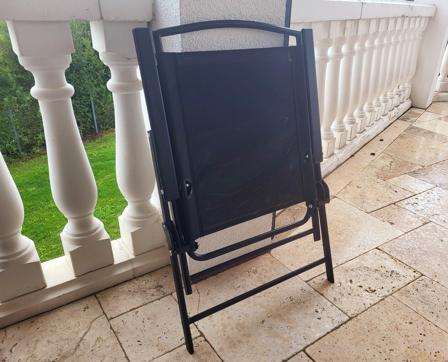 Set - 2 Stühle Gartenstuhl PALMA Klappstuhl Stuhl Hochlehner klappbar Garten