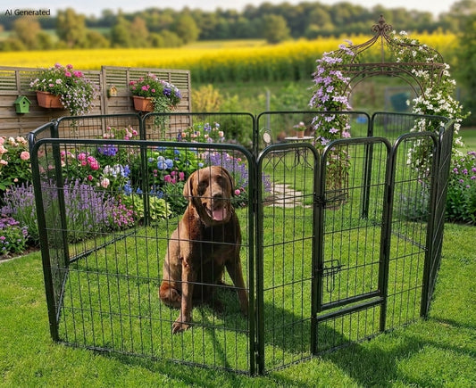 Freigehege YOUNG DOGS Welpenlaufstall Welpenauslauf Welpengitter Welpenzaun