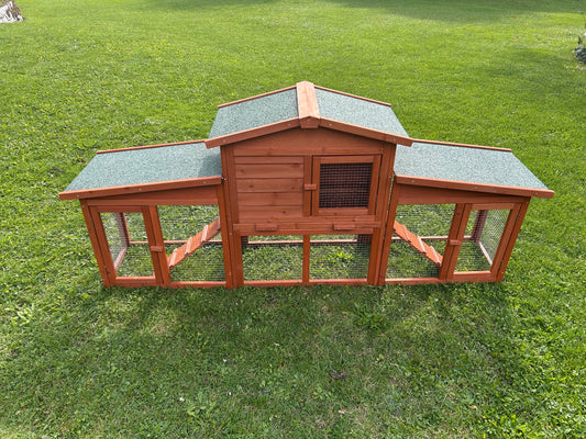 Hasenstall RABBIT XXL Kleintiergehege Kaninchenstall Käfig Hase Kaninchen Gehege