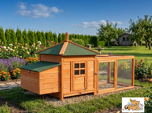 Hühnerhaus AGNES PREMIUM Hühnerstall Kleintiergehege Hühner Geflügelstall Stall