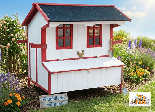 Hühnerhaus BERTA XXL Hühnerstall Kleintiergehege Hühner Geflügelstall Stall