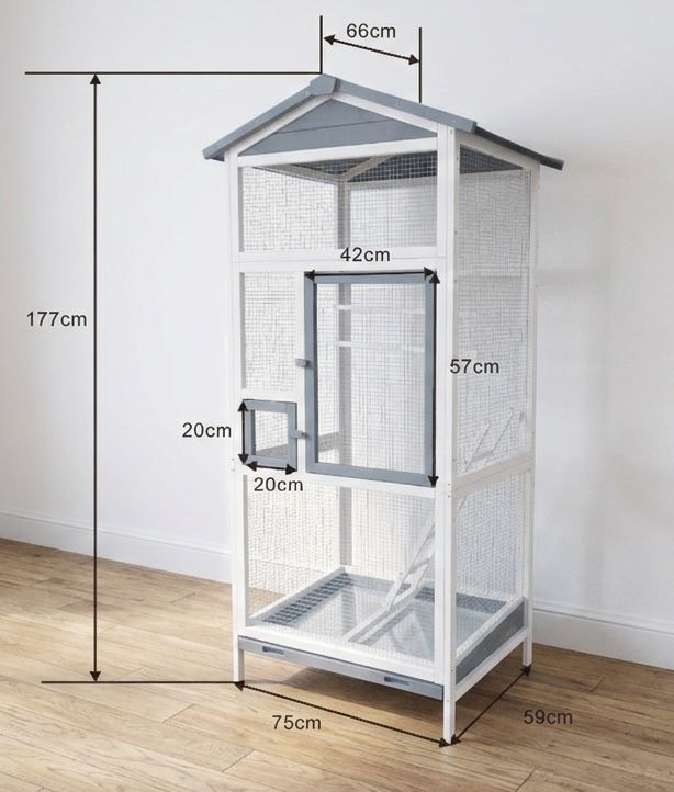Vogelvoliere BIRDORRA Vogelkäfig Metall Voliere Vogelhaus Käfig Vogel Papagei