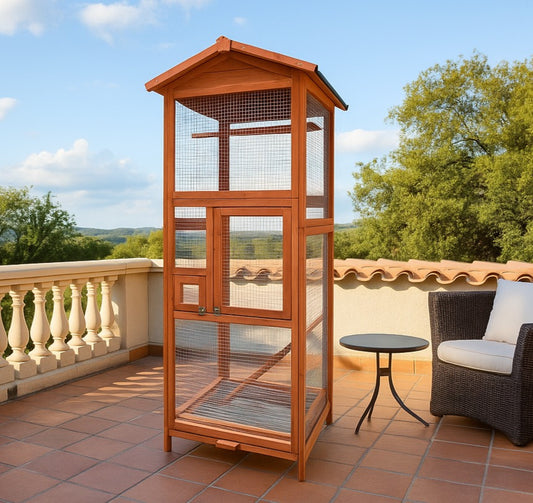 Vogelvoliere LOKI XXL Vogelkäfig Metall Voliere Vogelhaus Käfig Vogel Papagei