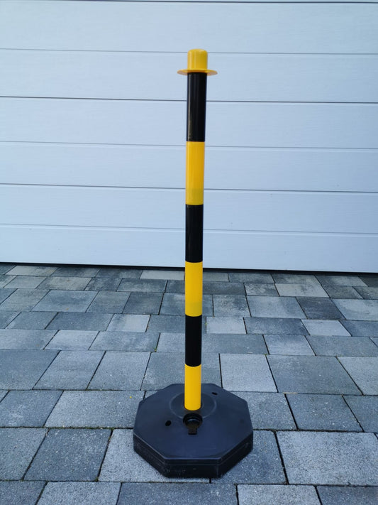 Absperrpfosten Gelb Kunststoff Poller Pfosten Kette Absperrkette Absperrung