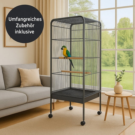 Vogelvoliere MEGA XXL Vogelkäfig Metall Voliere Vogelhaus Käfig Vogel Papagei