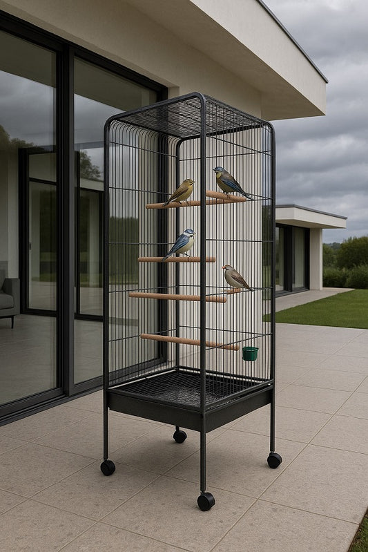 Vogelvoliere MEGA XXL Vogelkäfig Metall Voliere Vogelhaus Käfig Vogel Papagei