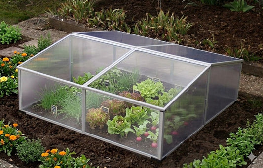Aluminium Frühbeet PLANTBOX XXL Frühbeetkasten Gewächshaus Treibhaus