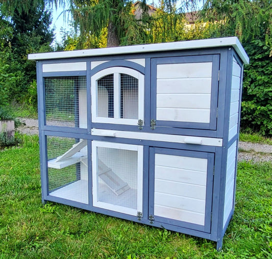 Hasenstall POLLY XL Kleintiergehege Kaninchenstall Käfig Hase Stall Gehege