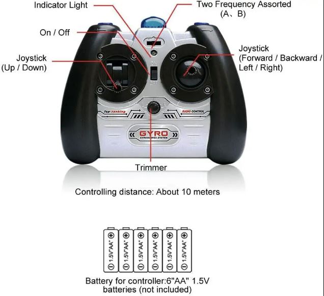 RC Hubschrauber AH-64 APACHE ferngesteuerter US Army Helikopter Gyro Licht LED