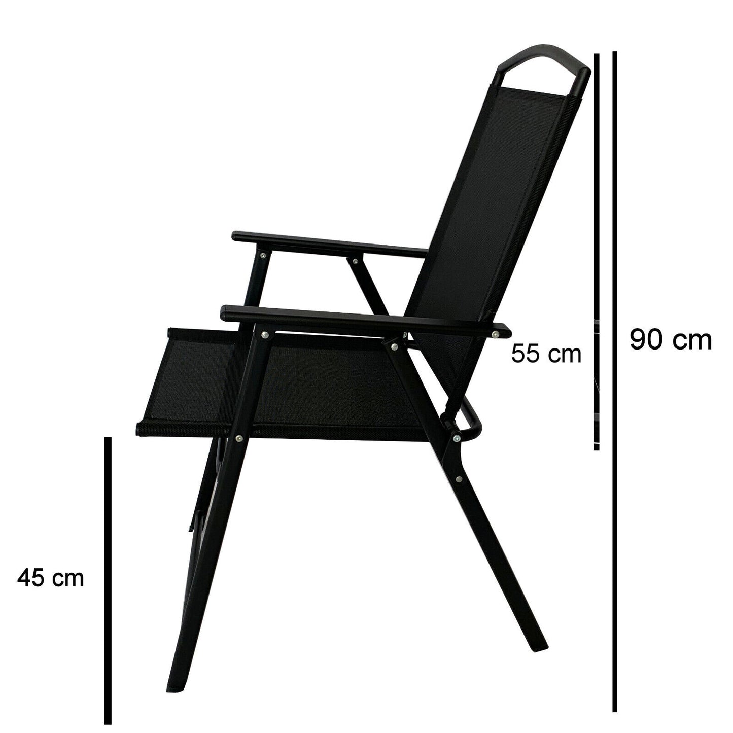 Set - 2 Stühle Gartenstuhl PALMA Klappstuhl Stuhl Hochlehner klappbar Garten