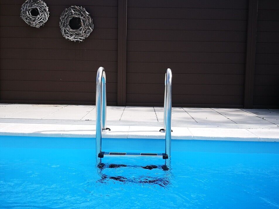 Poolleiter CARIBIC V2A Pool Leiter Edelstahl Schwimmbad Treppe 3 oder 4 Stufen