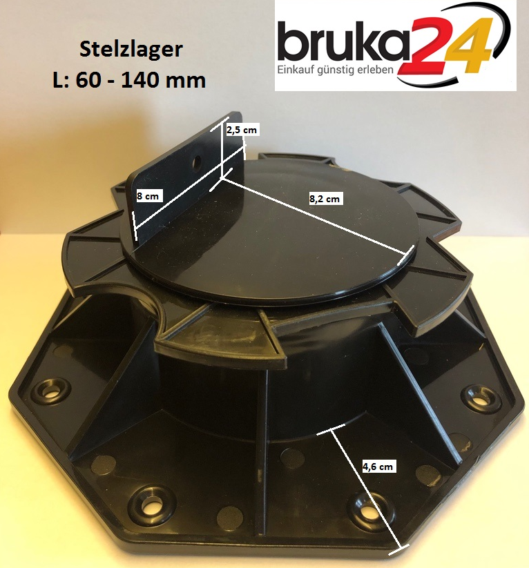 PRO-FIXX Stelzlager Stellfüße Verstellfüße Stellfuß Plattenlager Terrasse WPC