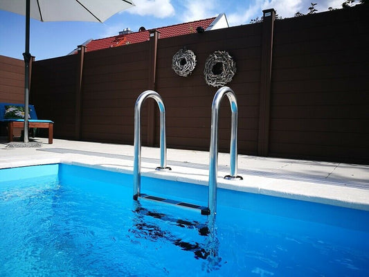 Poolleiter CARIBIC V2A Pool Leiter Edelstahl Schwimmbad Treppe 3 oder 4 Stufen