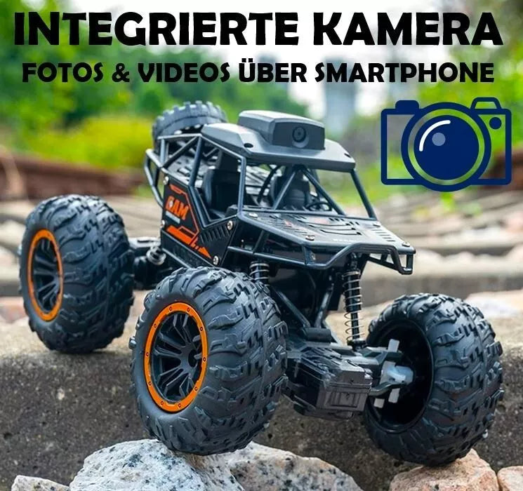 RC Monster Truck CAM WOLF mit 3 MP HD Kamera ferngesteuertes Offroad Auto
