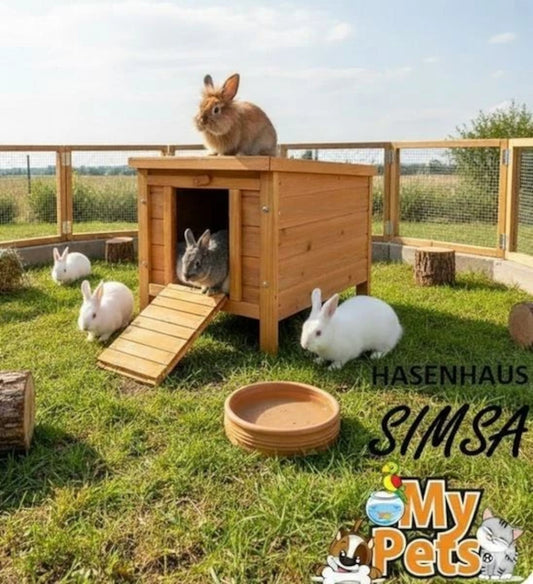 Hasenhaus SIMSA Katzenhaus Kaninchenhaus Kleintierstall Hasenstall Haus Hase