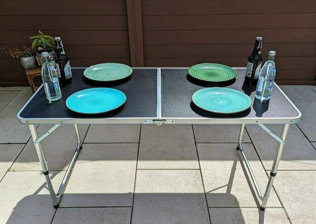 campingtisch gartentisch klapptisch Alu Klapptisch EASY COMPACT klappbarer Campingtisch Gartentisch klappb –  bruka24