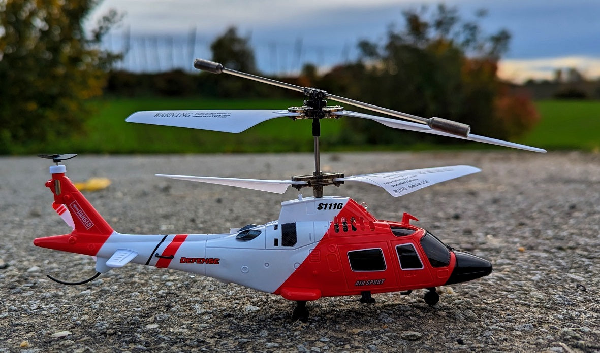 RC Helikopter der Küstenwache AUGUSTA AW109 ferngesteuerter Hubschrauber Licht