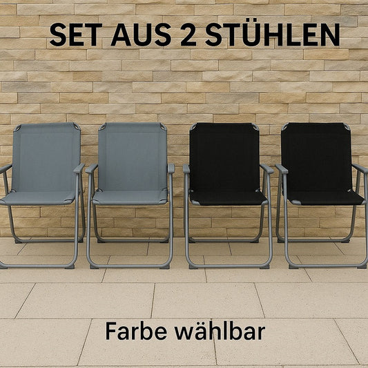 2er Set Campingstuhl SUNNY SEAT faltbarer Klappstuhl Faltstuhl Outdoor Stuhl