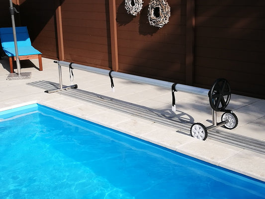 Pool Aufrollvorrichtung CARIBIC V2A PRO Aufroller Solarfolie Poolabdeckung Solar