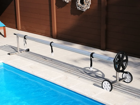 Pool Aufrollvorrichtung CARIBIC V2A PRO Aufroller Solarfolie Poolabdeckung Solar