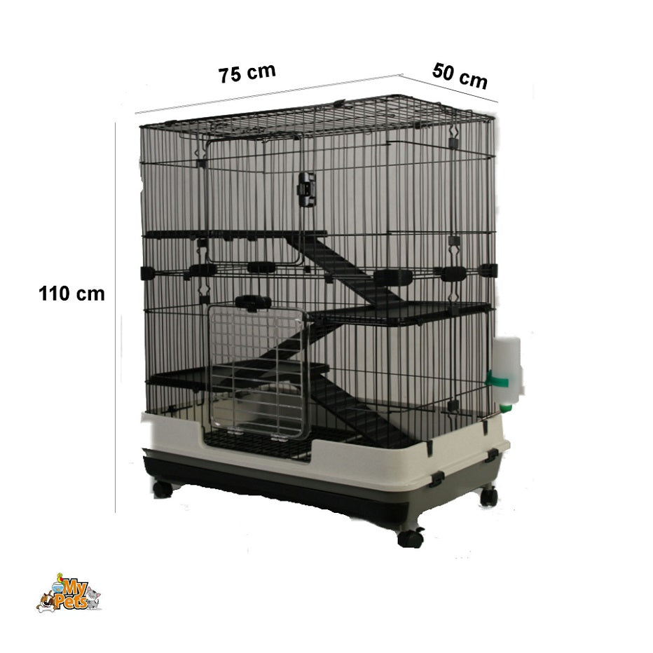 Nagervoliere BIG CAGE XL Nagerkäfig Käfig Voliere Metall Nager Meerschweinchen