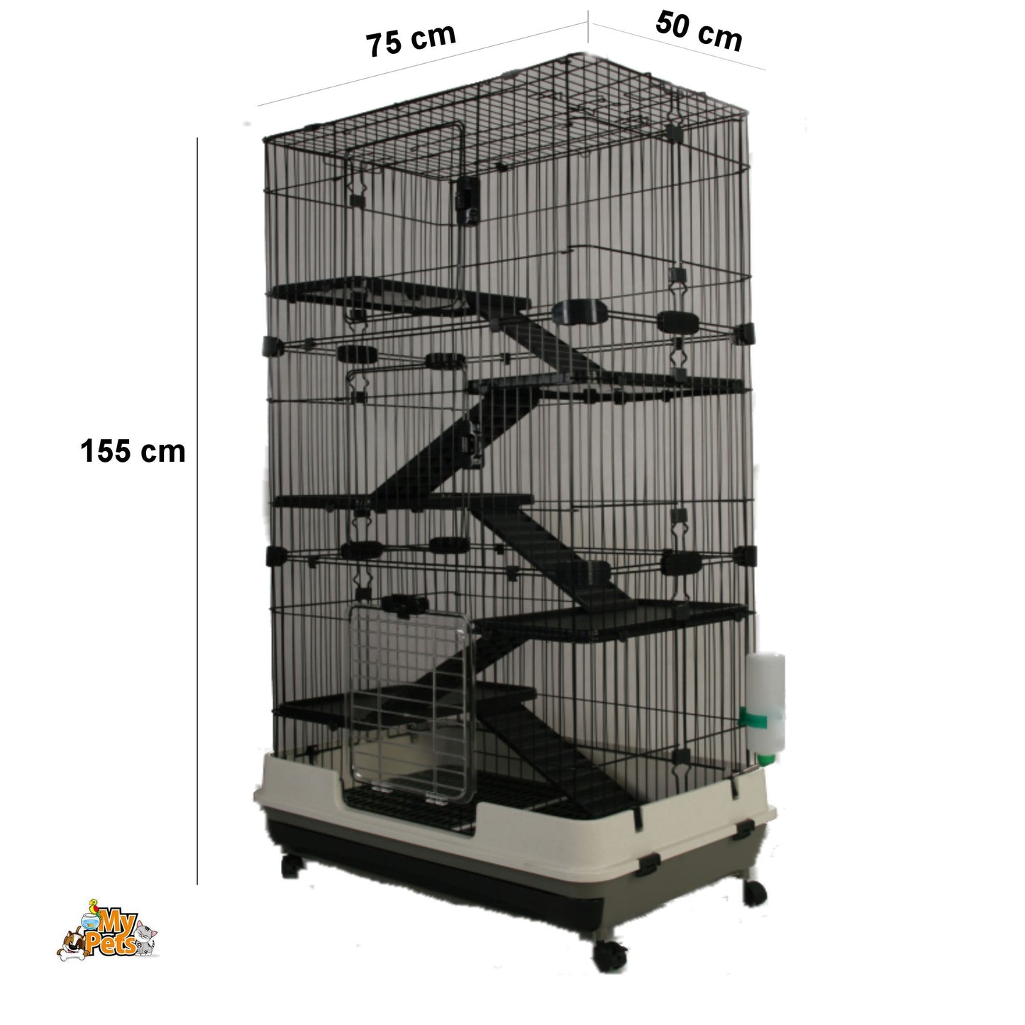 Nagervoliere BIG CAGE XXXL Nagerkäfig Käfig Voliere Metall Nager Meerschweinchen