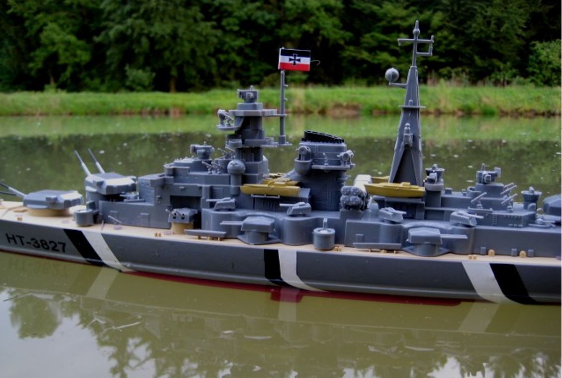 2,4 Ghz RC Schlachtschiff BISMARCK ferngesteuertes Kriegsschiff Schiff Boot Zerstörer