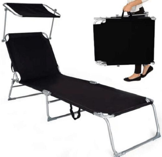 Sonnenliege KRETA Sonnendach Gartenliege Liegestuhl Relaxliege Strandliege Liege