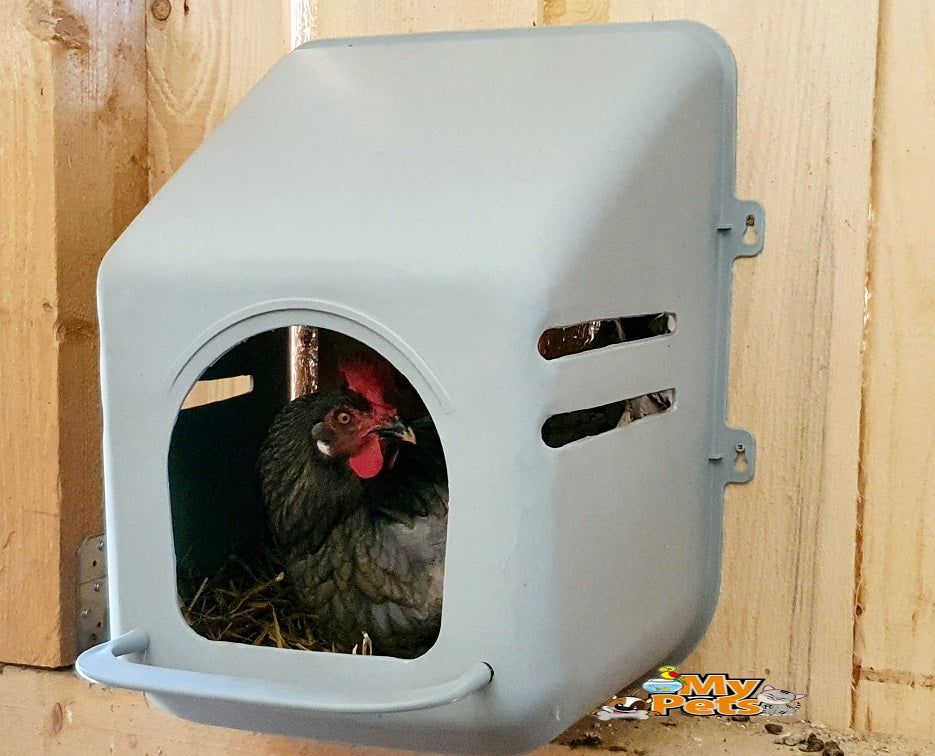Hühnernest Legenest Kunststoff Abrollnest Eierbox Geflügel Hühner Wand Nest