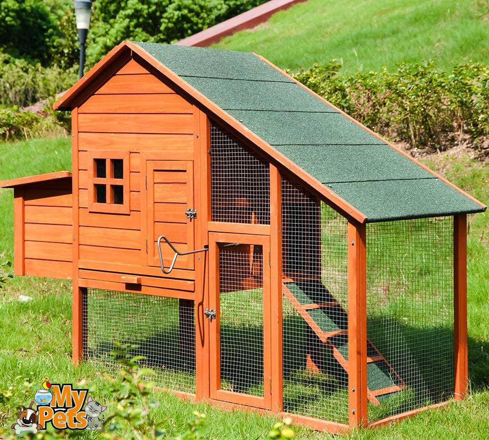 Hühnerstall CHICKEN Hühnerhaus Hühner Stall Käfig Geflügelstall Auslauf Voliere