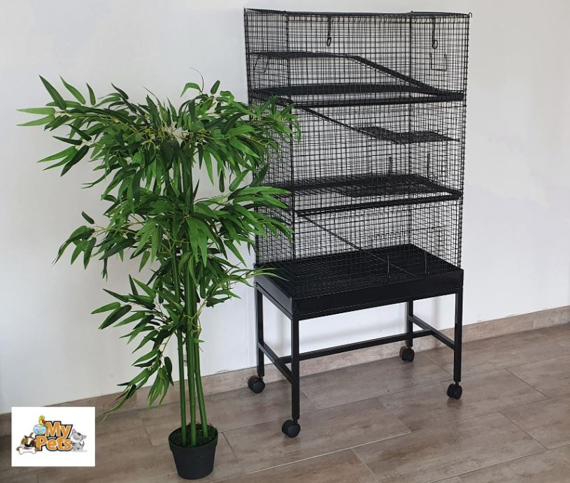 MyPets Nagervoliere MEGA CAGE XXL Nagerkafig Kafig Voliere Metall Nag bruka24