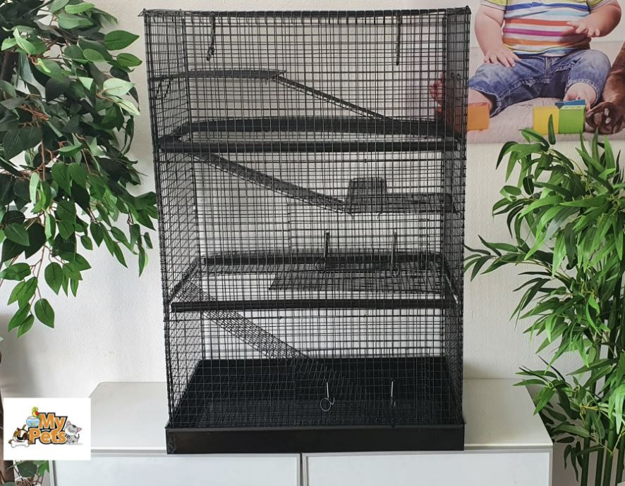 MyPets® Nagervoliere MEGA CAGE XXL Nagerkäfig Käfig Voliere Metall Nager Hamster