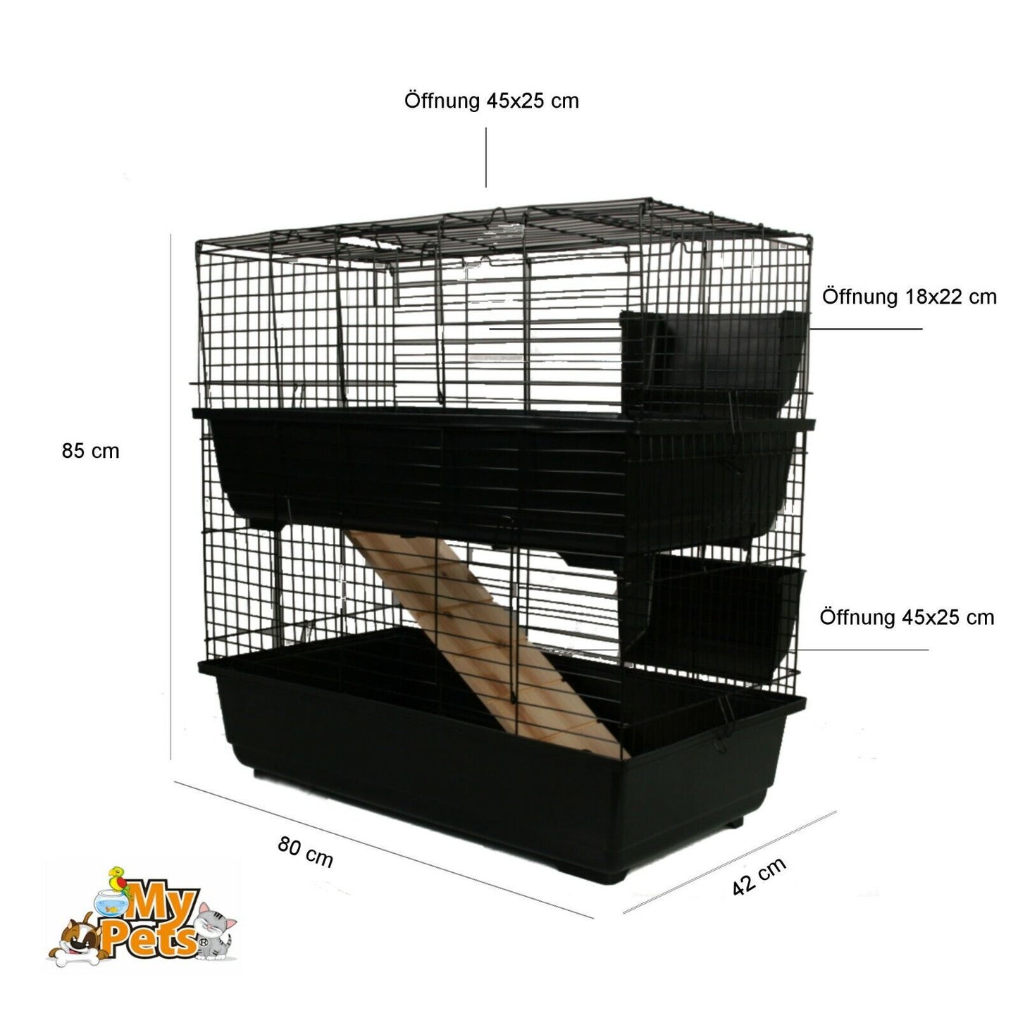 Nagerkäfig TOWER CAGE Nagervoliere Käfig Stall Kleintierkäfig NEU