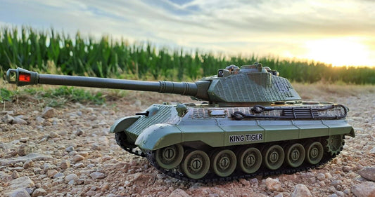 SET 2 Stück - RC Infrarot Kampfpanzer KÖNIGSTIGER Kampfsystem Deutscher Panzer