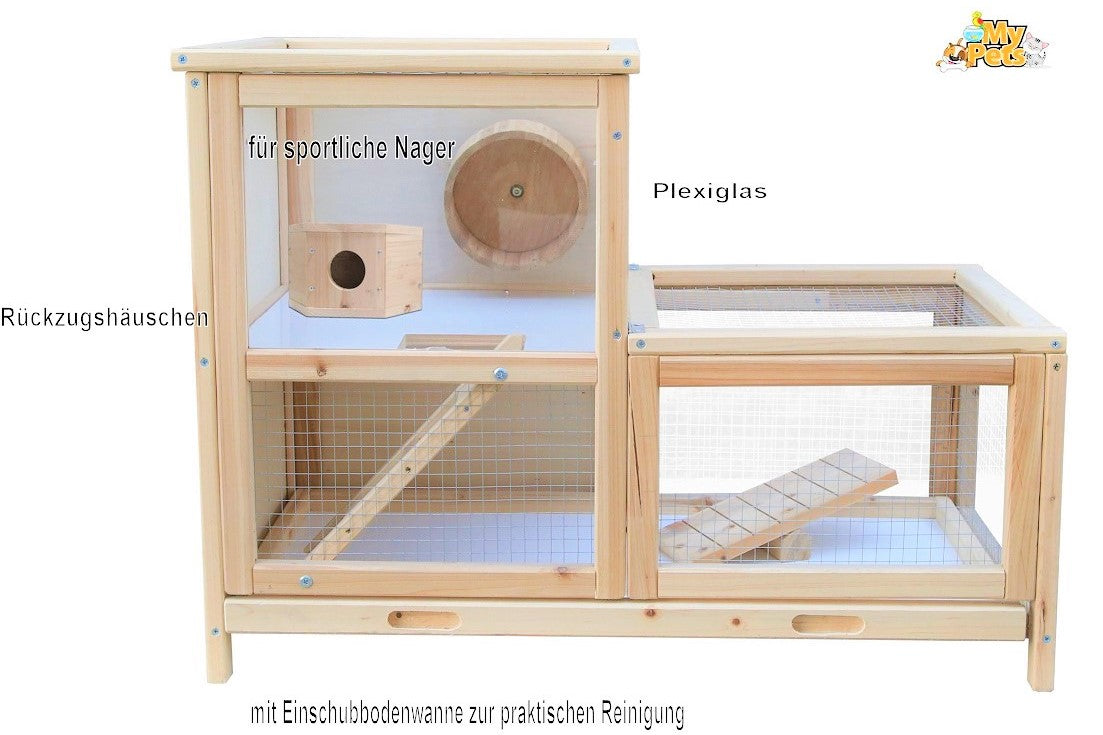 Kleintierkäfig SMARTY XL Nagerkäfig Hamsterkäfig Stall Meerschweinchen Käfig
