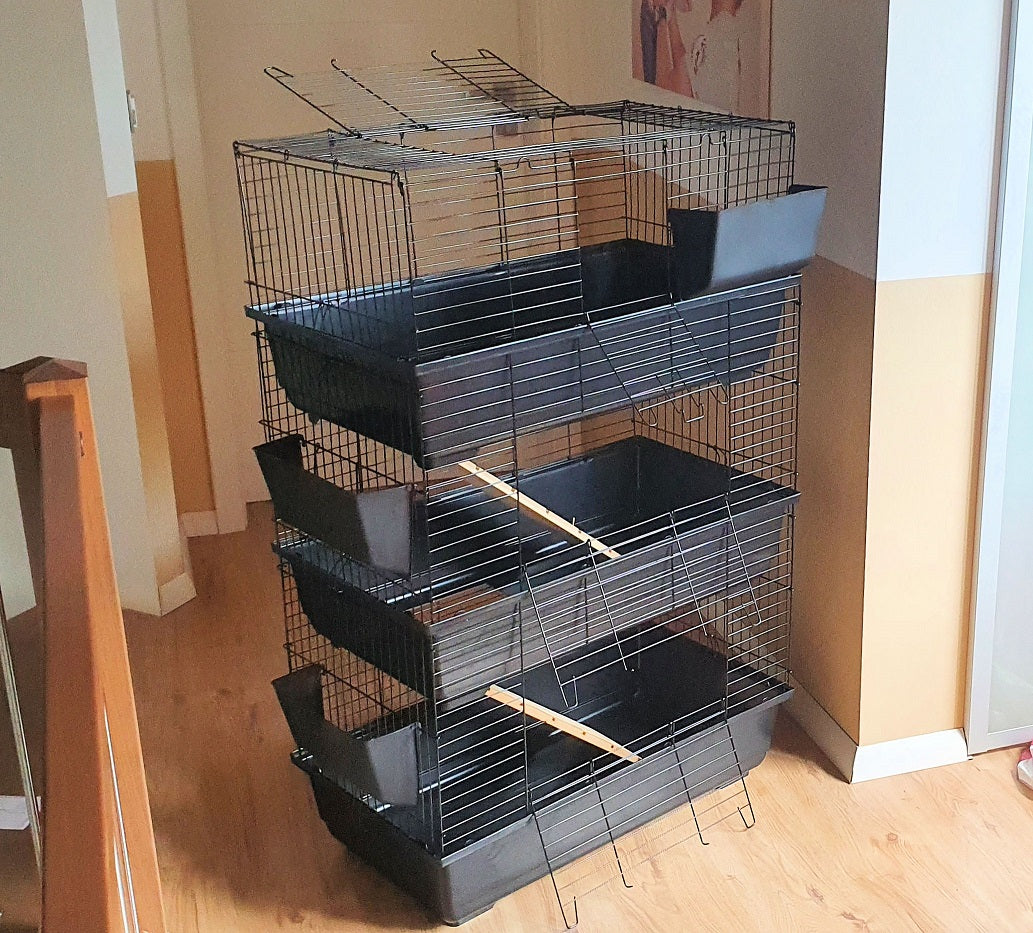 Nagerkäfig TOWER CAGE Nagervoliere Käfig Stall Kleintierkäfig NEU
