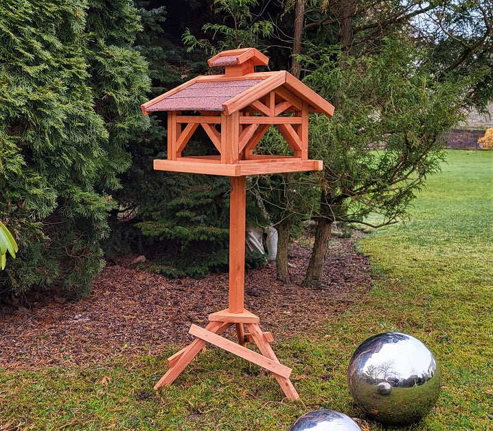 Vogelhaus WILDBICHL mit Ständer Vogelfutterhaus Futterhaus Vogel Haus Holz