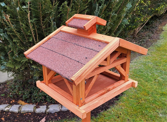 Vogelhaus WILDBICHL mit Ständer Vogelfutterhaus Futterhaus Vogel Haus Holz