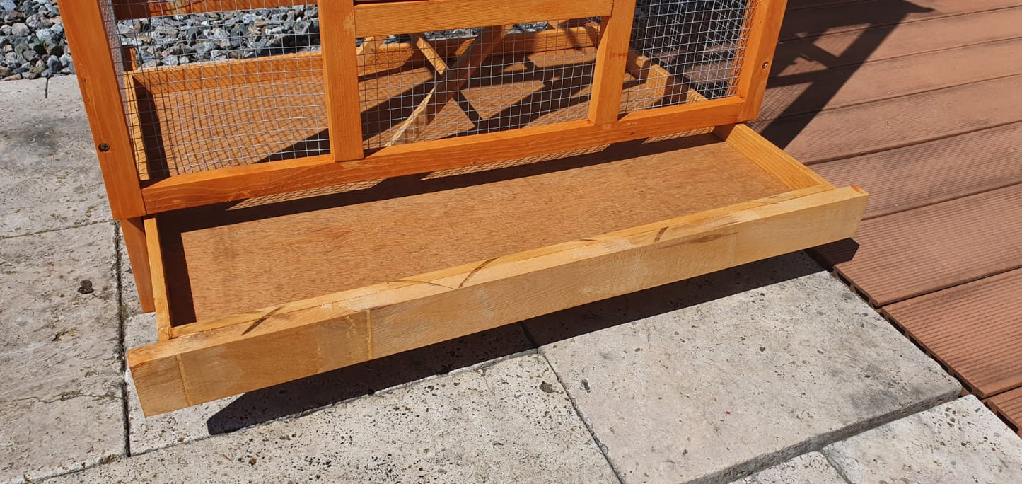 XL Vogelvoliere 160cm Voliere Vogelkäfig Käfig Vogelhaus Vogel Tierkäfig Holz