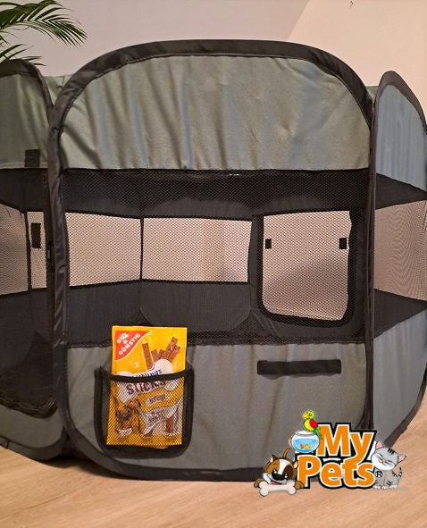 MyPets® Welpenauslauf YBOY Welpenlaufstall Tierlaufstall Laufstall Hunde Katzen