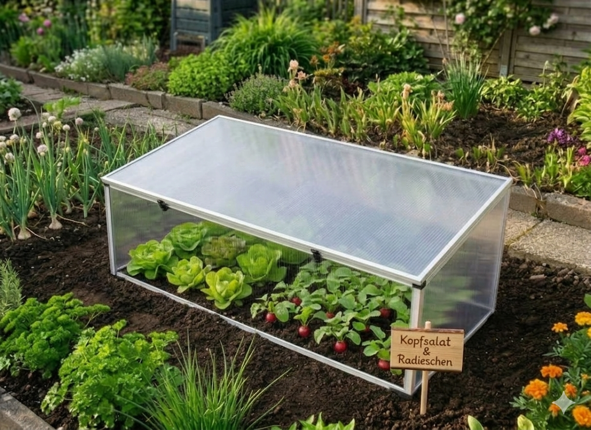 Aluminium Frühbeet PLANTBOX XL Treibhaus Foliengewächshaus Tomaten