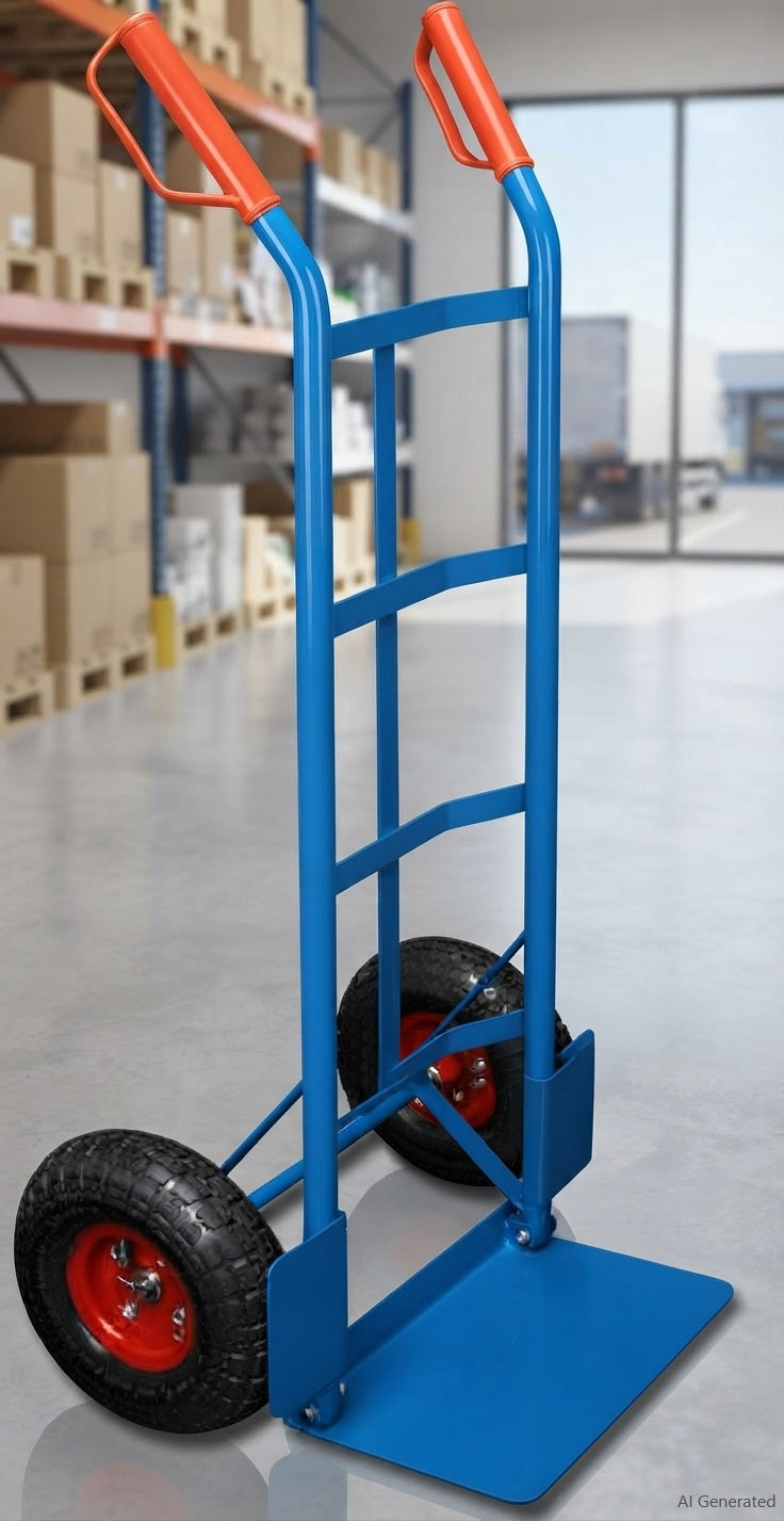 Sackkarre Transportkarre 200kg Stapelkarre Hubwagen Handwagen Gummi-Luftreifen