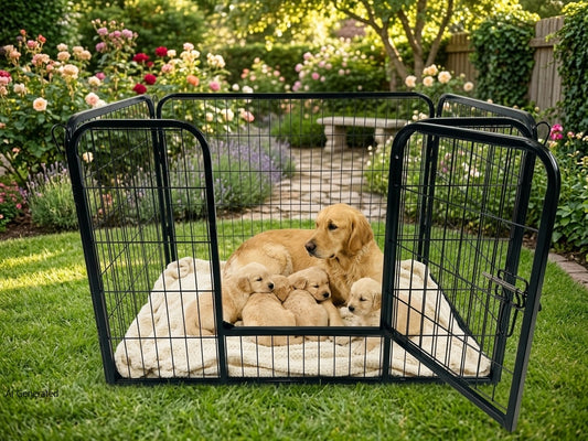 Welpenauslauf Puppy Welpenlaufstall Freigehege Tierlaufstall Hunde Laufstall Welpen