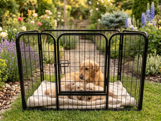 Welpenauslauf Puppy Welpenlaufstall Freigehege Tierlaufstall Hunde Laufstall Welpen