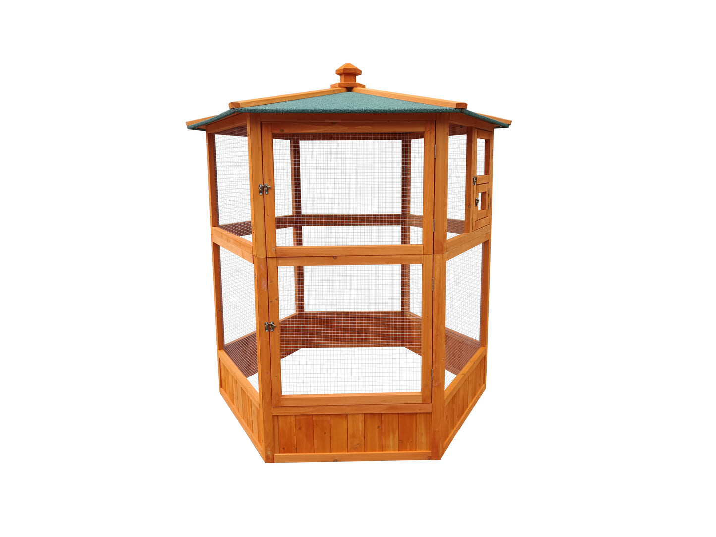 Vogelvoliere FREIFLUG XXL Vogelkäfig Holz Voliere Vogelhaus Käfig Vogel Papagei