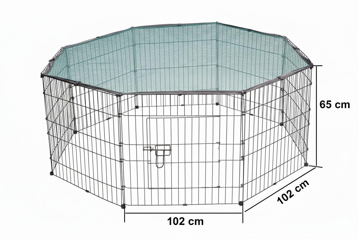 Freilaufgehege TIMMY Hasenauslauf Welpenauslauf Nagerkäfig Freigehege Gehege