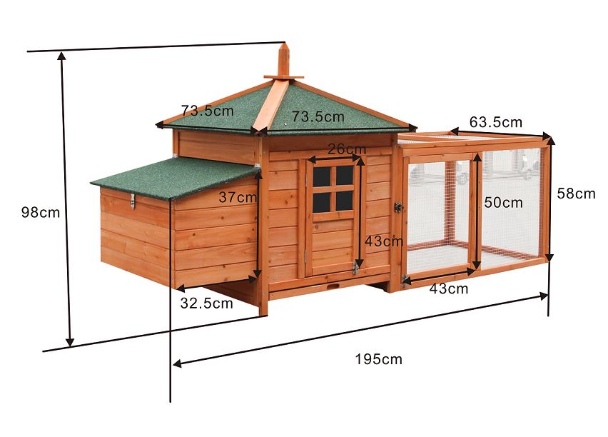 Hühnerhaus AGNES PREMIUM Hühnerstall Kleintiergehege Hühner Geflügelstall Stall